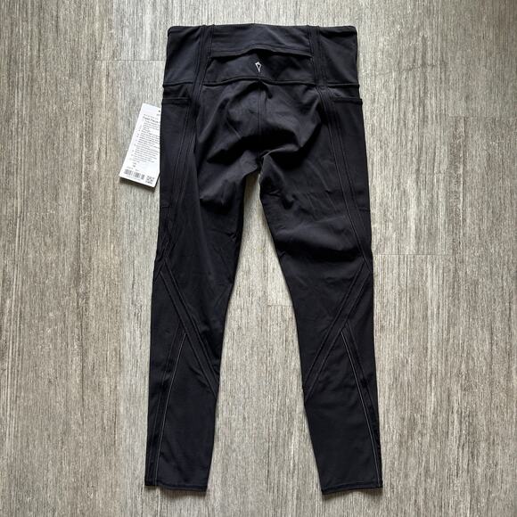 Ivivva by Lululemon Black High Rise 7/8 Length Fresh Focus Pant Leggings Size 14 - Picture 7 of 14